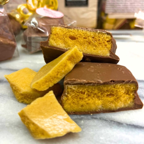 Belgian chocolate honeycomb